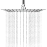 Rain Shower Head, NearMoon High Flow Stainless Steel Square Rain Shower Head, High Pressure Design Provides a Great Shower Experience Even at Low Wate, (21062435)
