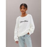 Calvin Klein Jeans Puloverji Interest Sweater Rib Bela | Shoptok.si