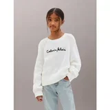 Puloverji Interest Sweater Rib Bela