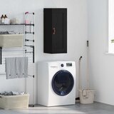 vidaXL Zidni ormarić Crni hrast 34,5 x 34 x 90 cm Konstruirano drvo | shoptok.hr