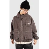 Big T Cinched Jakna brown acid wash