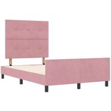  Ružičasta baršunasta konstrukcija kreveta 120x200 cm | shoptok.hr
