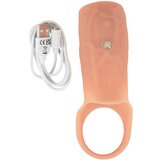 Realistixxx otvorena, vibrirajuća navlaka za penis (prirodna) | shoptok.hr