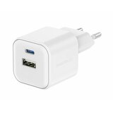 Swissten punjač za AC220, 12W, 1xUSB-C, 1xUSB-A, Smart IC, 2.4A, bijeli | shoptok.hr
