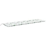  Jastuci za vrtnu klupu 2 kom s uzorkom lišća 200x50x7cm tkanina | Eponuda.com