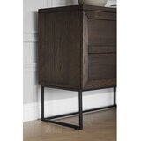 Rowico Smeđa niska komoda od punog hrasta 160x75 cm Everett – | shoptok.hr