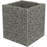 vidaXL Visoka greda gabion pocinkano jeklo 90x90x100 cm, (20693326) Cene