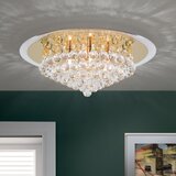Orion DLU 2378/6/50-Kristalno stropno svetlo GLORIA 6xG9/40W/230V Ø50 cm zlatno | Eponuda.com