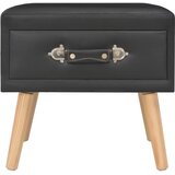  Noćni ormarići 2 kom crni 40 x 35 x 40 cm od umjetne kože | Eponuda.com