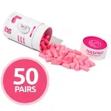 Čepki Za Ušesa Iz Pene - Haspro Tube50 Pink - 50 Parov