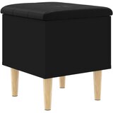  Klupa za pohranu crna 42 x 42 x 46 cm od konstruiranog drva | shoptok.hr
