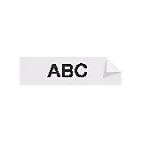 D1 9mm Black/White labels 40913