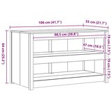  Kuhinjski ormarić s policom MEPPEL Smeđi hrast 106 x 55 x 64 cm | shoptok.hr