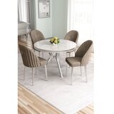 Hanah home Trpezarijski set, 5 dijelova, bež Slike