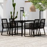  5-dijelni vrtni blagovaonski set crni | shoptok.hr