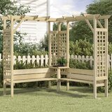 Furnova Kotna pergola s klopjo impregnirana borovina, (21918919) Cene
