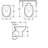 Inker stajaća WC školjka Polo (Bijele boje) | shoptok.hr