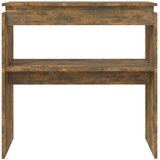  Konzolni stol boja hrasta 80 x 30 x 80 cm od konstruiranog drva | Shoptok.si
