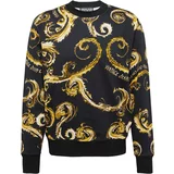 Versace Jeans Couture Sweater majica zlatno žuta / crna / bijela