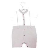 Bodi za bebe 2521, Braon-beli