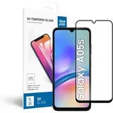 5D kaljeno steklo – za Samsung Galaxy A05s (popolno lepilo/case friendly) – črno