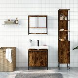  3-dijelni set kupaonskog namještaja boja hrasta drveni | Eponuda.com