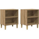 vidaXL Nočna omarica 2 kosa artisan hrast 40x30x50 cm inženirski les | Shoptok.si