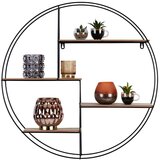 Mömax stenski regal rom 1, kovina, les, Ø 70 cm | Shoptok.si