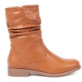 Shelvt Comfortable caramel ankle boots with ruffles Cijene