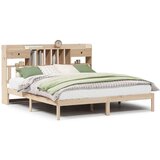 vidaXL Krevet s regalom za knjige bez madraca 180x200 cm od borovine | shoptok.hr