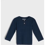 Sinsay Pamučne majice dugih rukava s Henley izrezom 2 pack Slike