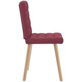  Jedilni stoli 4 kosi vinsko rdeče blago, (21822371) | Shoptok.si