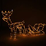  Svjetlosna dekoracija - sob s sanjkama, 264 LED dioda | shoptok.hr