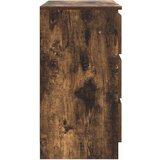  Komoda s ladicama dimljenog hrasta 71x35x65cm konstruirano drvo | shoptok.hr