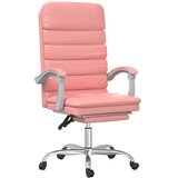  Masažni uredski naslonjač od umjetne kože ružičasti | shoptok.hr