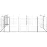 vidaXL Zunanji pasji boks pocinkano jeklo 36,3 m² | Shoptok.si