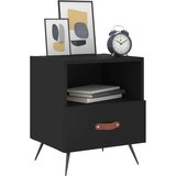 vidaXL Noćni ormarići 2 kom crni 40 x 35 x 47 5 cm konstruirano drvo | shoptok.hr