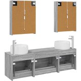  Set namještaja za kupaonicu 5 kom. Siva Sonoma | shoptok.hr
