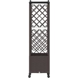  Povišeni krevet s mrežom i krovom Smeđa 122 x 40 x 144 cm PP | Eponuda.com
