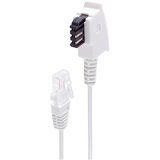 Shiverpeaks basic-s telefonski priključni kabel tae-f vtič na vtič RJ45\, usmerjevalni kabel dsl vdsl\, bel\, 20 m dsl priključni kabel [1x moški konektor tae-f - 1x RJ45 vtič 8p, (20411179) Cene