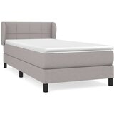  Box spring postelja z vzmetnico svetlo siv 100x200 cm blago, (20725329) | Shoptok.si