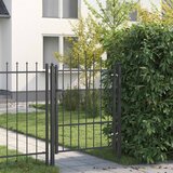  Ogradna vrata HORST 100 x 125 cm Metal Crna Može se zaključati | shoptok.hr
