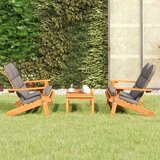  3-dijelna vrtna garnitura Adirondack masivno bagremovo drvo | shoptok.hr