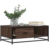  Stolić za kavu boja smeđeg hrasta 90x57x35 cm od drva i metala | shoptok.hr