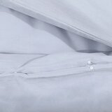  Set posteljine za poplun sivi 135 x 200 cm pamučni | shoptok.hr