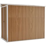 vidaXL Vrtna lopa rjava 118x194x178 cm pocinkano jeklo | Shoptok.si