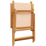 7-dijelni vrtni blagovaonski set bež od tkanine i drva | shoptok.hr