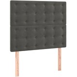 Box spring krevet s madracem tamnosivi 80 x 200 cm baršunasti | shoptok.hr