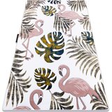 RugsX Preproge Preproga PETIT GARDEN Flamingos Monstera listi kre 200x290 cm Bež | Shoptok.si