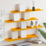  Lebdeća polica Zidne 4 pcs Žuta 80 x 18 x 2,5 cm Čelik | shoptok.hr